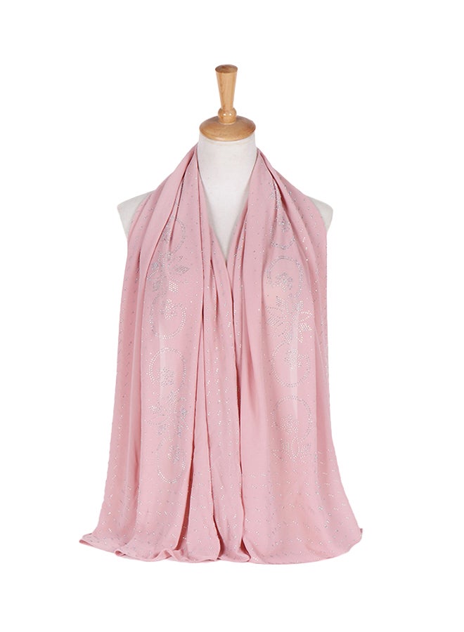 Embellishing Hijab Scarf Dusty Rose