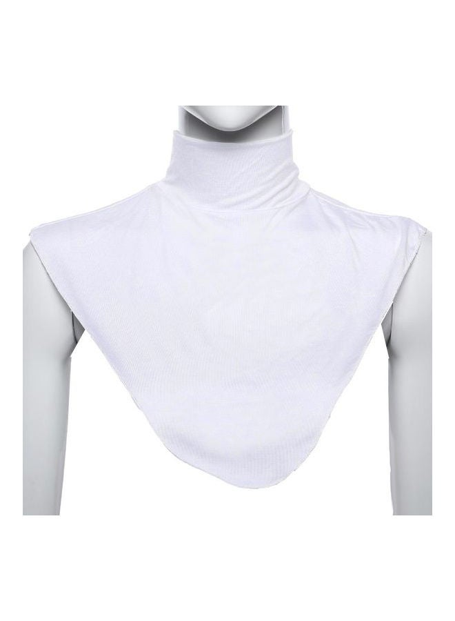 Comfortable Top Neck Scarf White