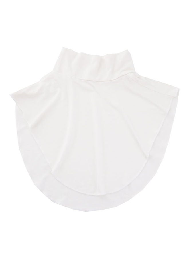 Comfortable Top Neck Scarf White