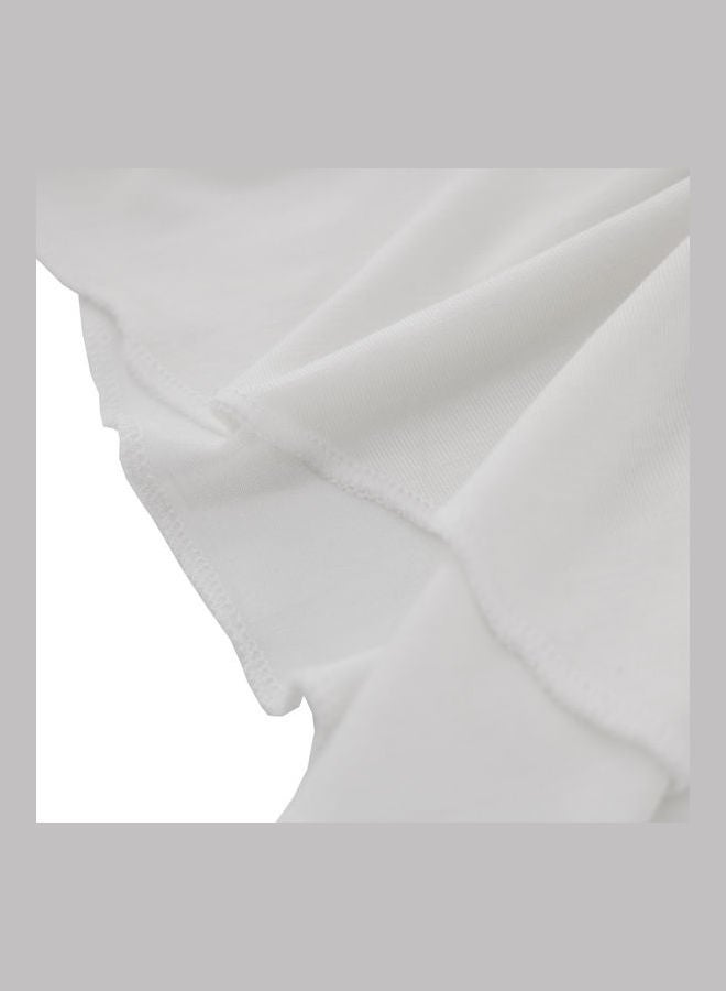 Comfortable Top Neck Scarf White