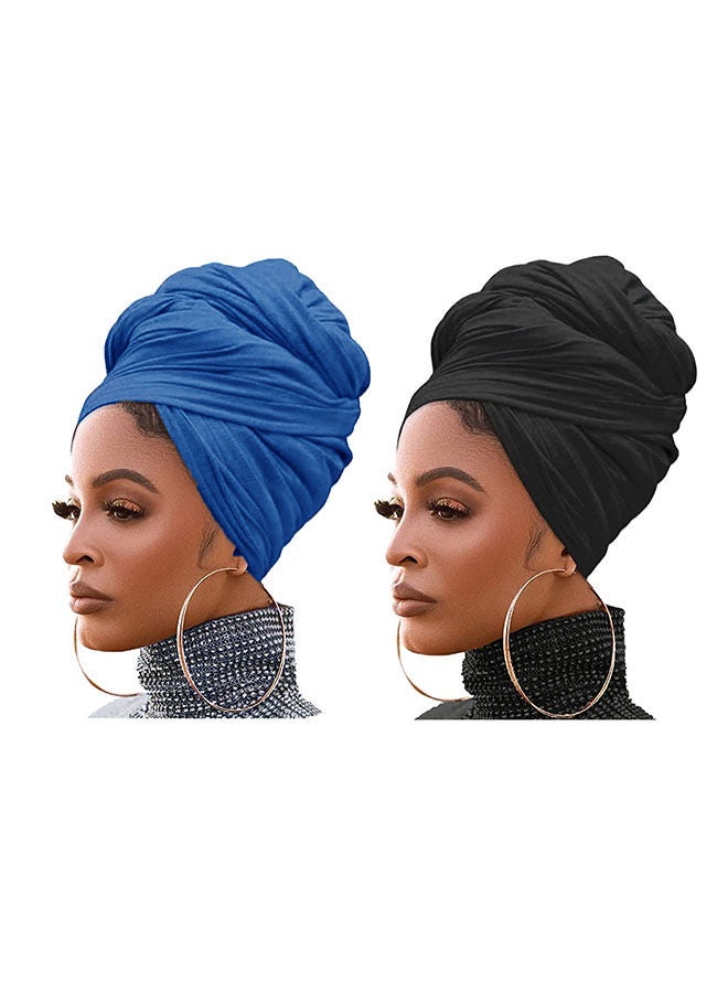 Women'S Fashionable Dust Headscarf 2 Pieces Set Multipurpose Magic Fashion Hot Diamond Sarong Gradient