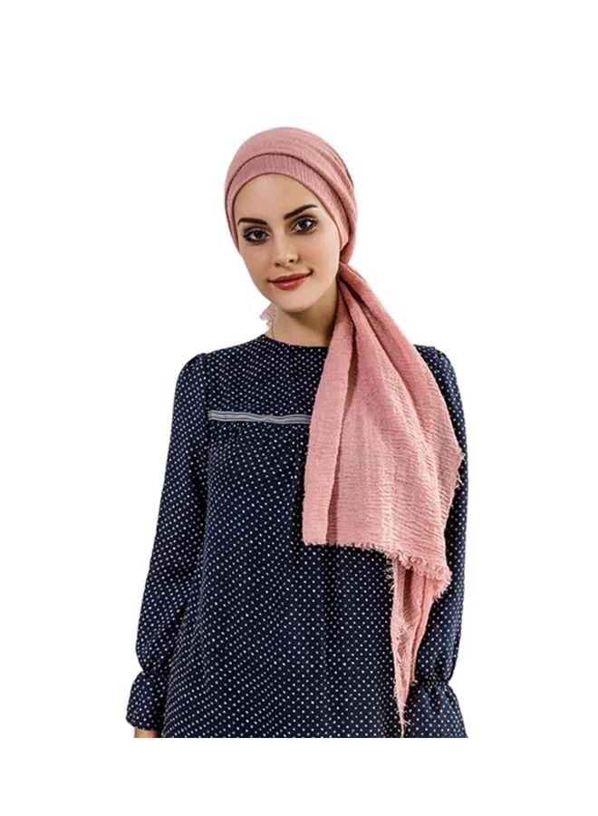Tassel Detail Scarf Dusty Rose