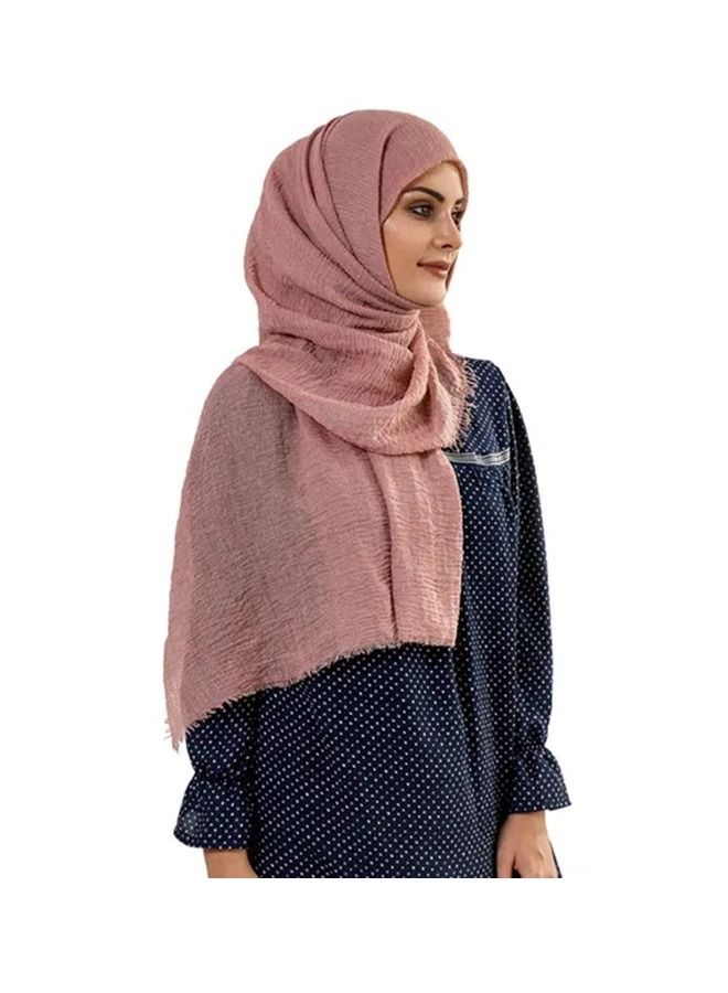 Tassel Detail Scarf Dusty Rose