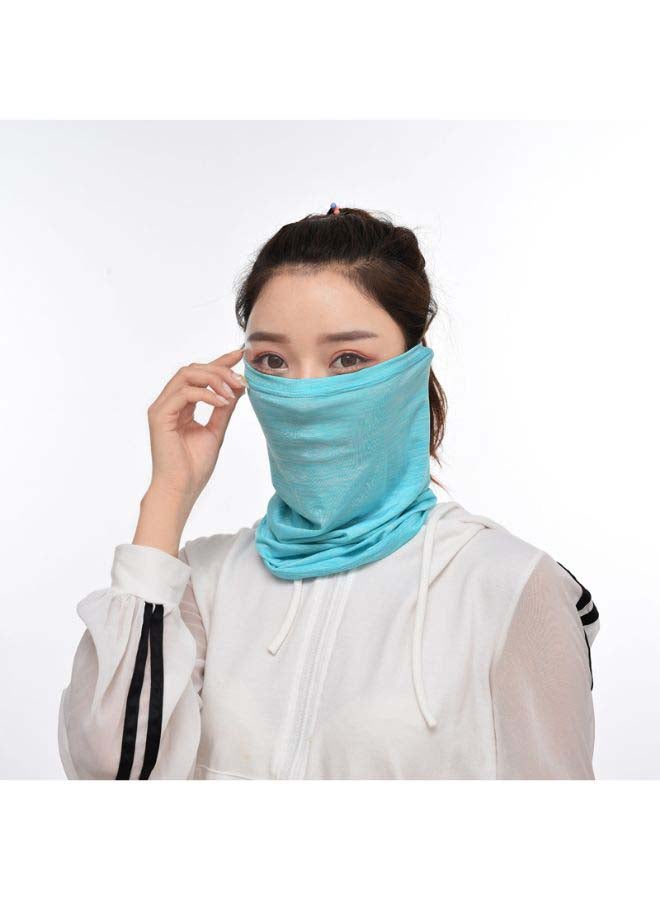 Moisture Wicking Cycling Neck Gaiter Light Blue