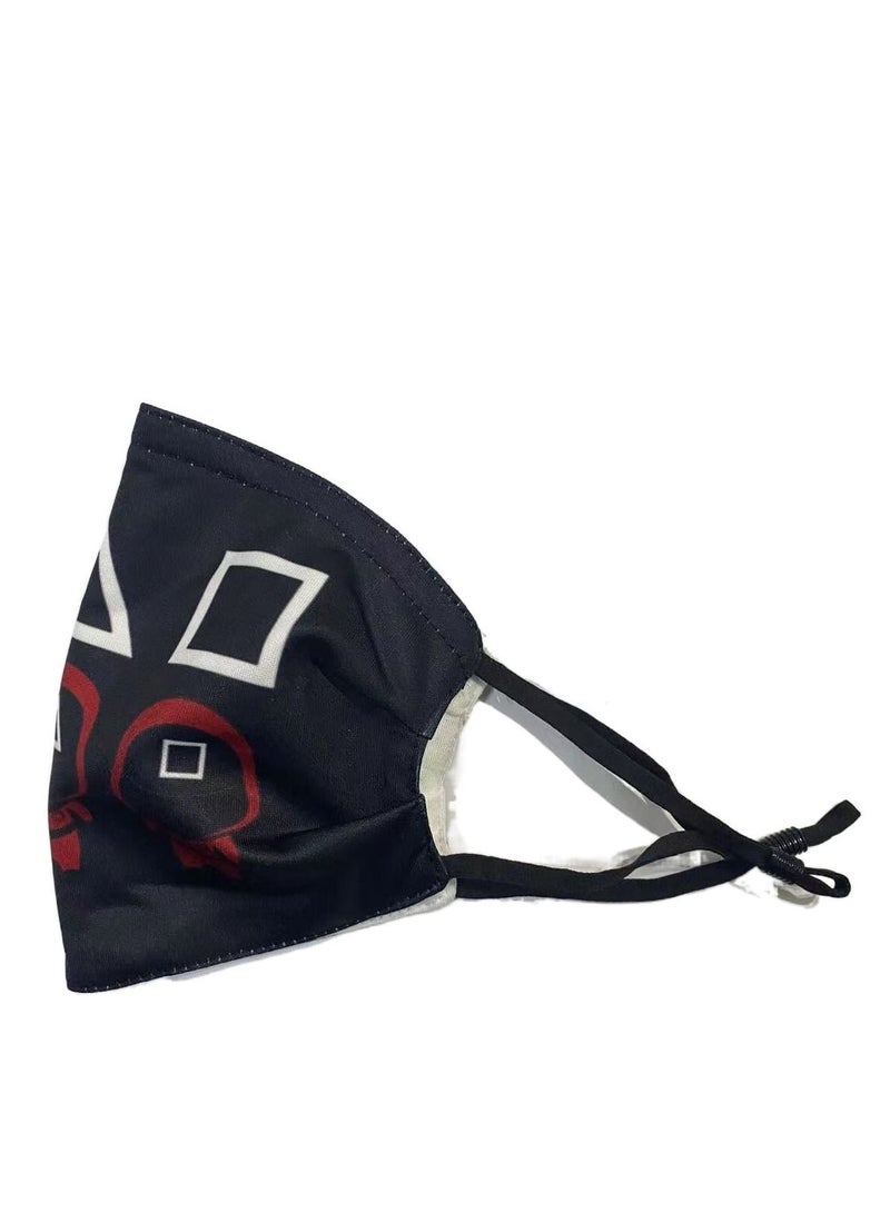 Cartoon Pattern Adult Mask Can Put Filter Pm2.5