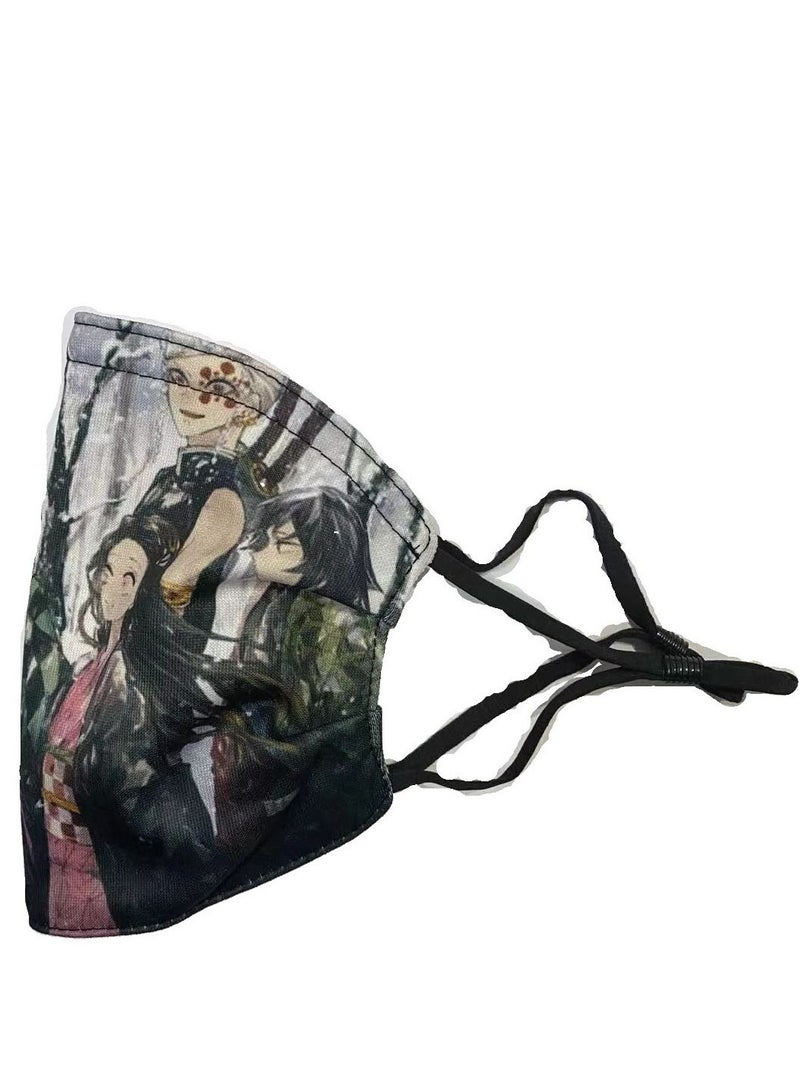 Cartoon Pattern Adult Mask Can Put Filter Pm2.5