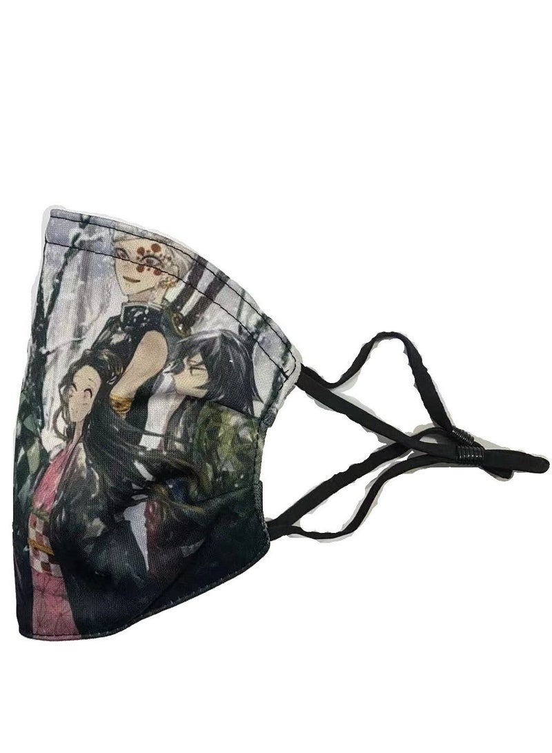 Cartoon Pattern Adult Mask Can Put Filter Pm2.5
