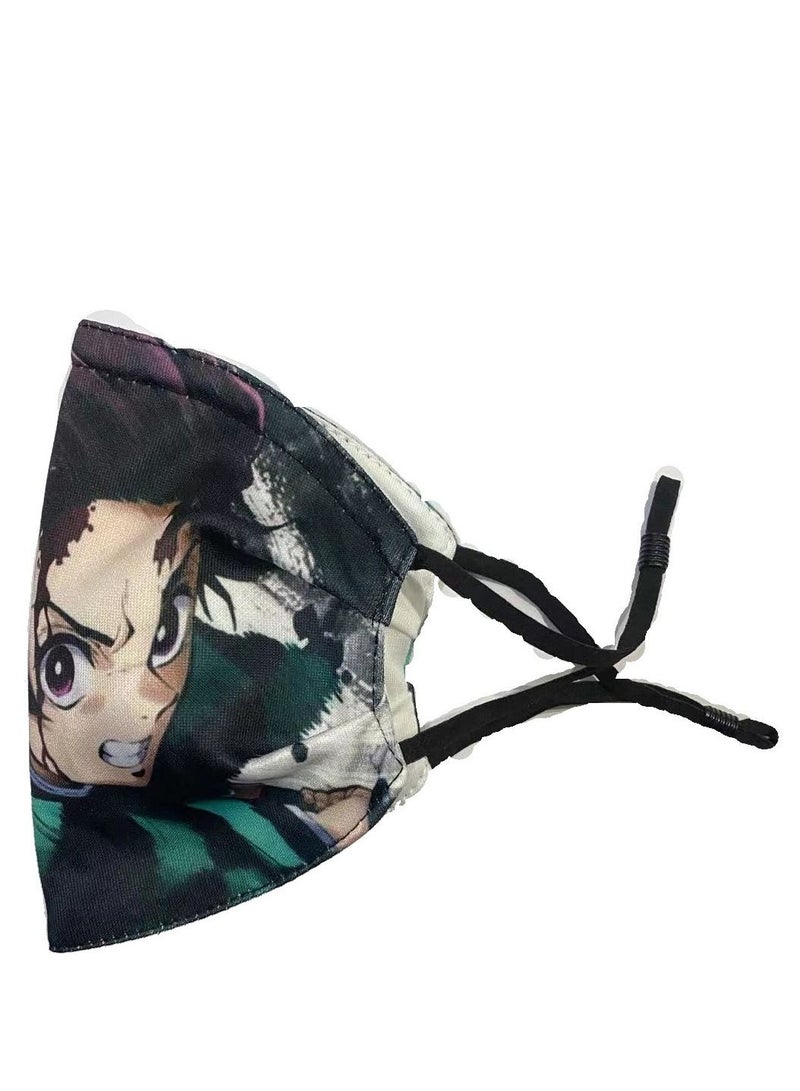 Cartoon Pattern Adult Mask Can Put Filter PM2.5