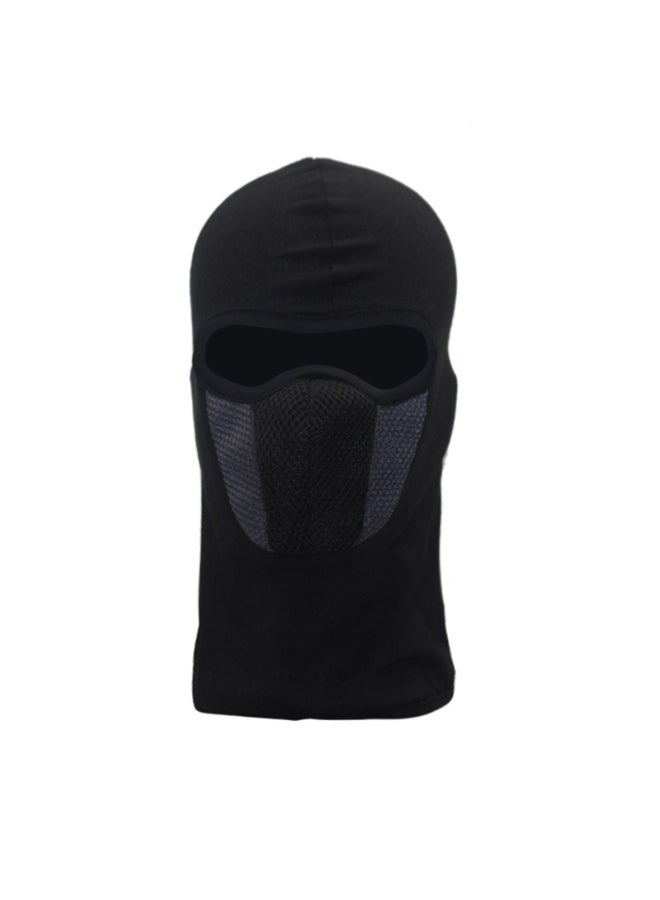 Warm Hat Windproof Motorcycle Face Mask Black/Grey