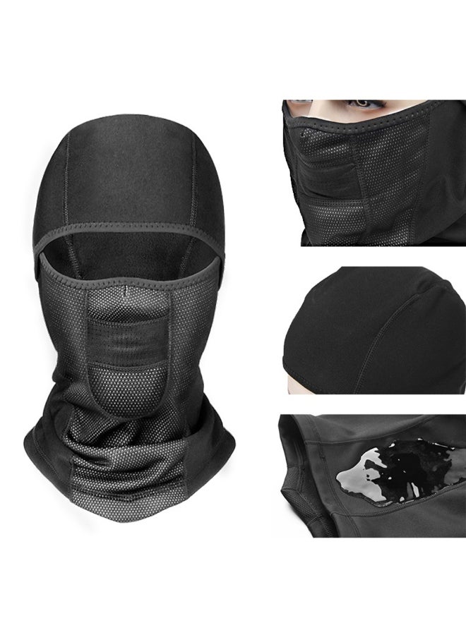 Warm Hat Windproof Motorcycle Face Mask Grey/Black