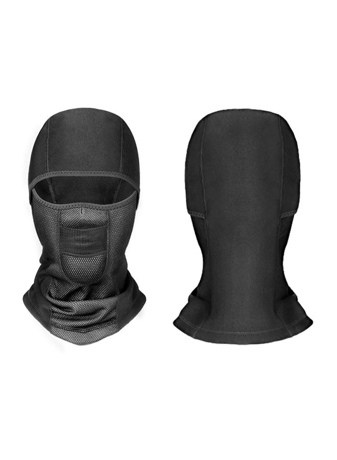 Warm Hat Windproof Motorcycle Face Mask Grey/Black