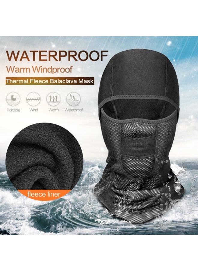 Warm Hat Windproof Motorcycle Face Mask Grey/Black