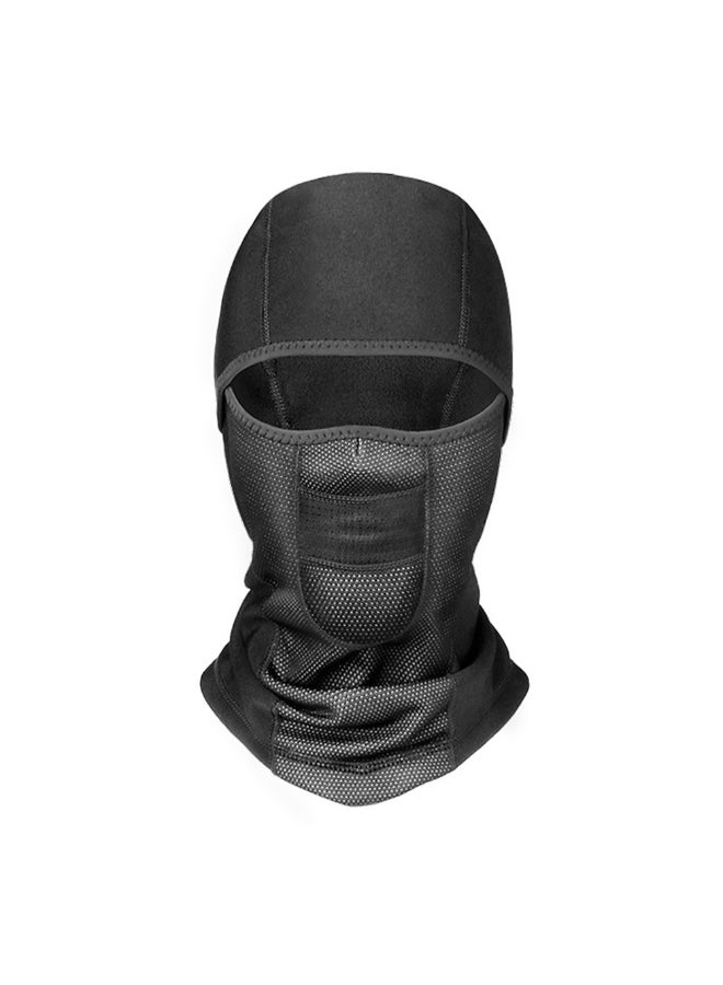 Warm Hat Windproof Motorcycle Face Mask Grey/Black