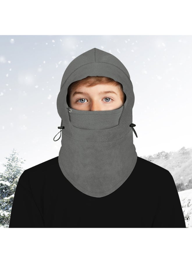 Warm Outdoor Fleece Balaclava Face Cover Grey