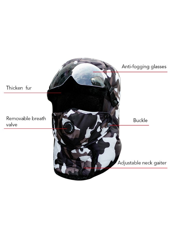 Waterproof Trapper Hat Face Mask Multicolour