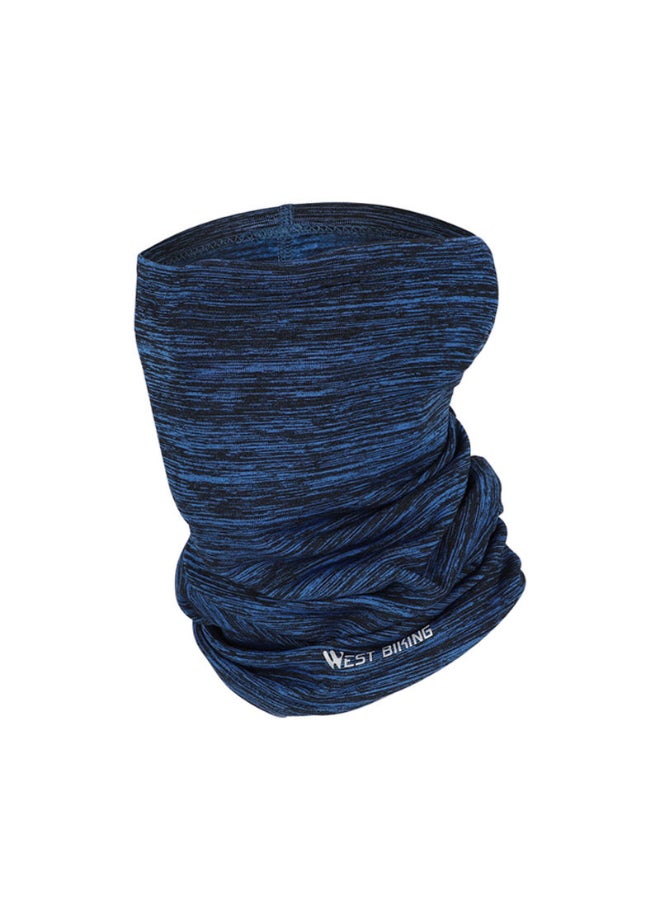 Solid Pattern Half-Cover Face Mask Blue