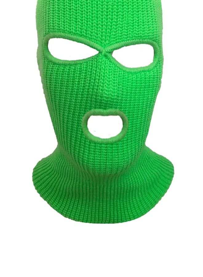 Cold Resistant Three-Hole Riding Mask Green