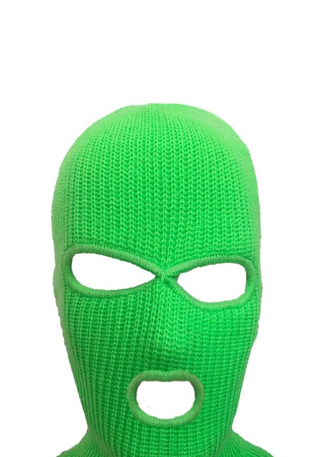 Cold Resistant Three-Hole Riding Mask Green