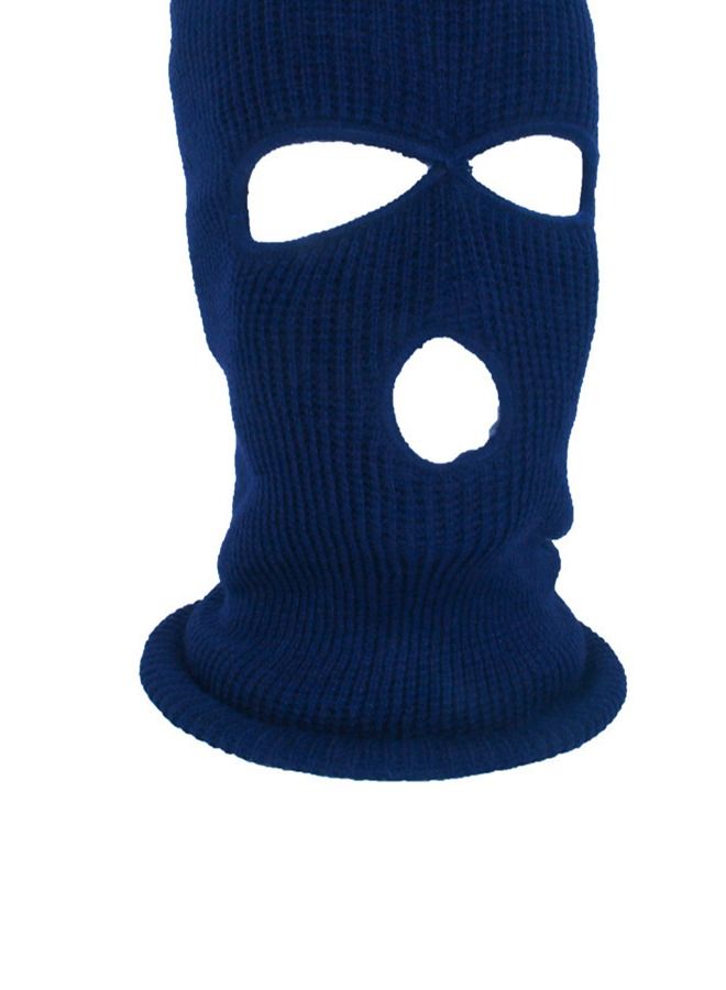 Cold Resistant Three-Hole Riding Mask Navy Blue