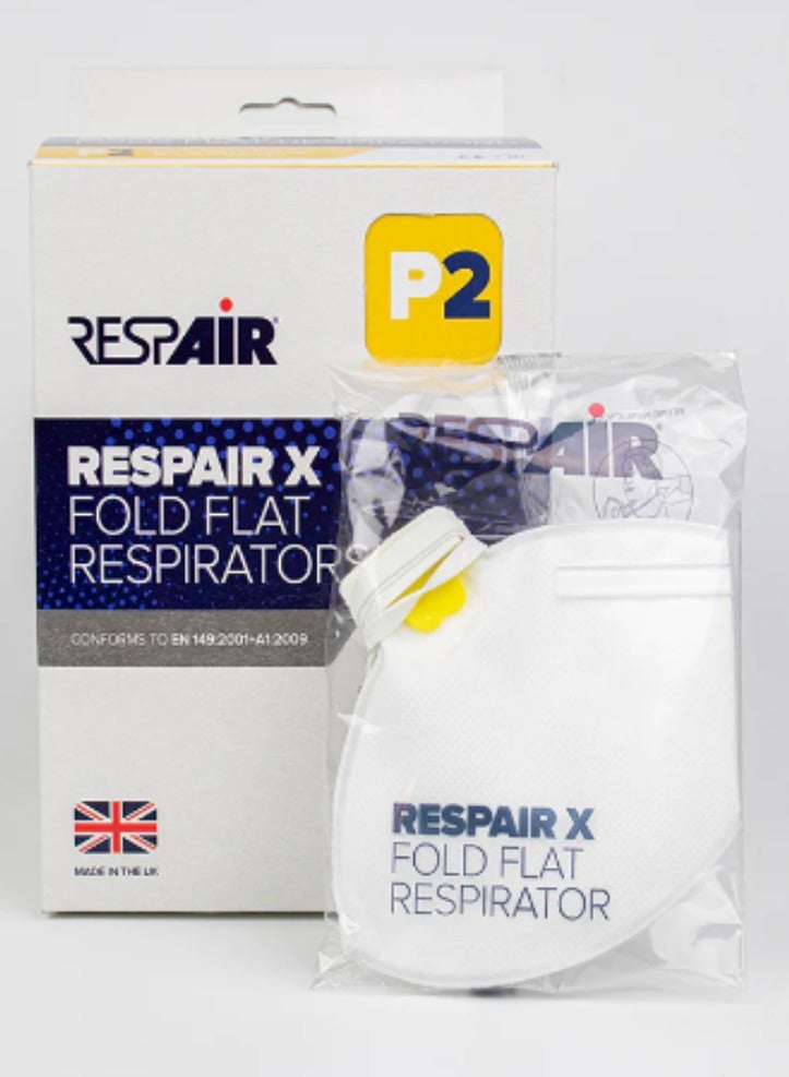 Respair P2 Fold-Flat Respirator X Adjustable Strap (Pack of 20) 430803