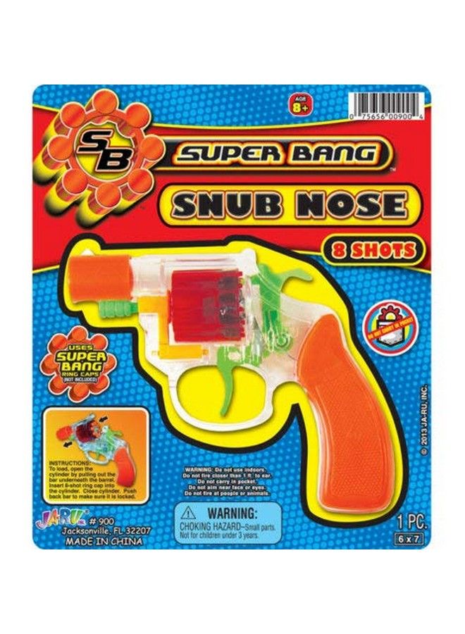 Ring Cap Gun Super Bang Seethru Hot Shots (1 Unit) Quality Plastic Great Bang Party Favors Supplies For Kids. 9001P