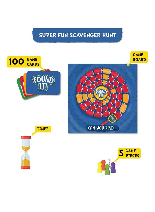 Board & Card Game Found It, Scavenger Hunt For Kids, Fun Family Game, Gifts For Ages 6 And Up