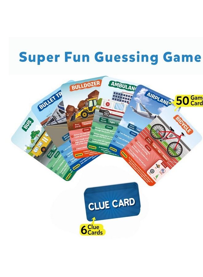 Card Game : Guess In 10 Things That Go Gifts For Ages 6 And Up For Kids Super Fun For Travel And Family Game Night