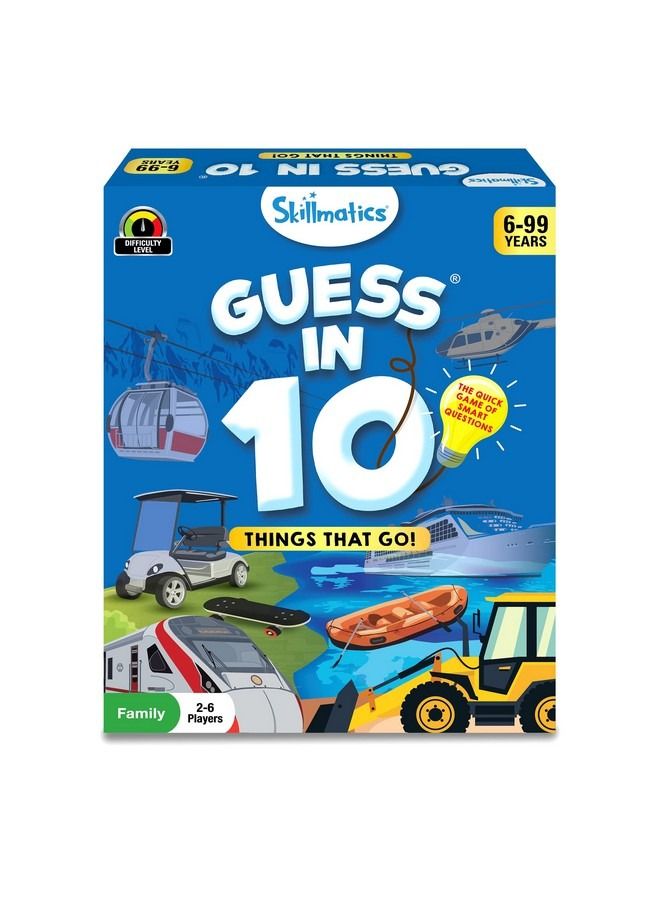 Card Game : Guess In 10 Things That Go Gifts For Ages 6 And Up For Kids Super Fun For Travel And Family Game Night