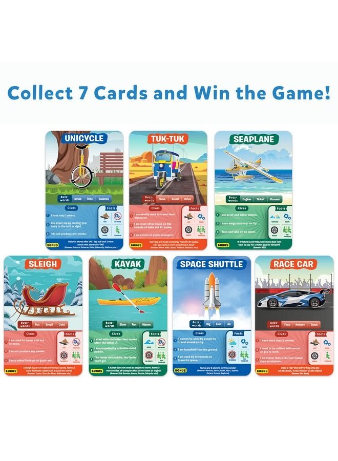 Card Game : Guess In 10 Things That Go Gifts For Ages 6 And Up For Kids Super Fun For Travel And Family Game Night