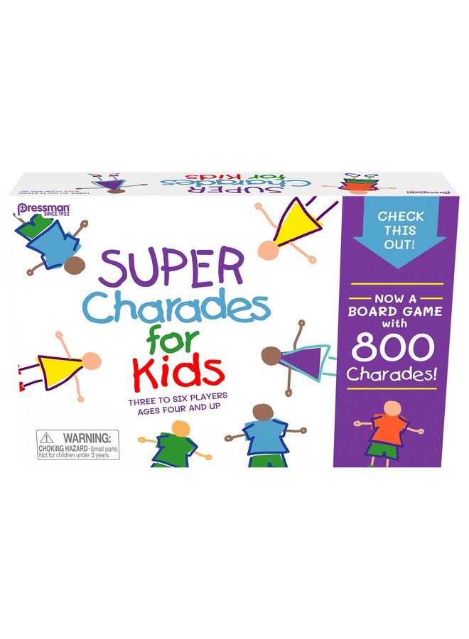 Super Charades For Kids Board Game The O Reading Requiredfamily Game By Pressman