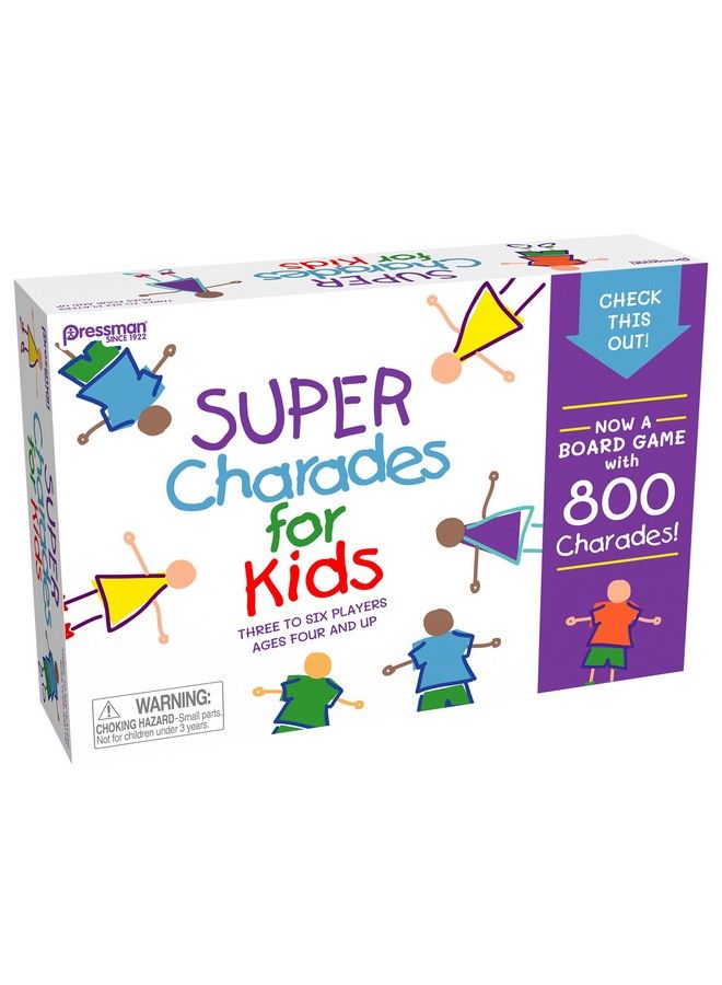 Super Charades For Kids Board Game The O Reading Requiredfamily Game By Pressman