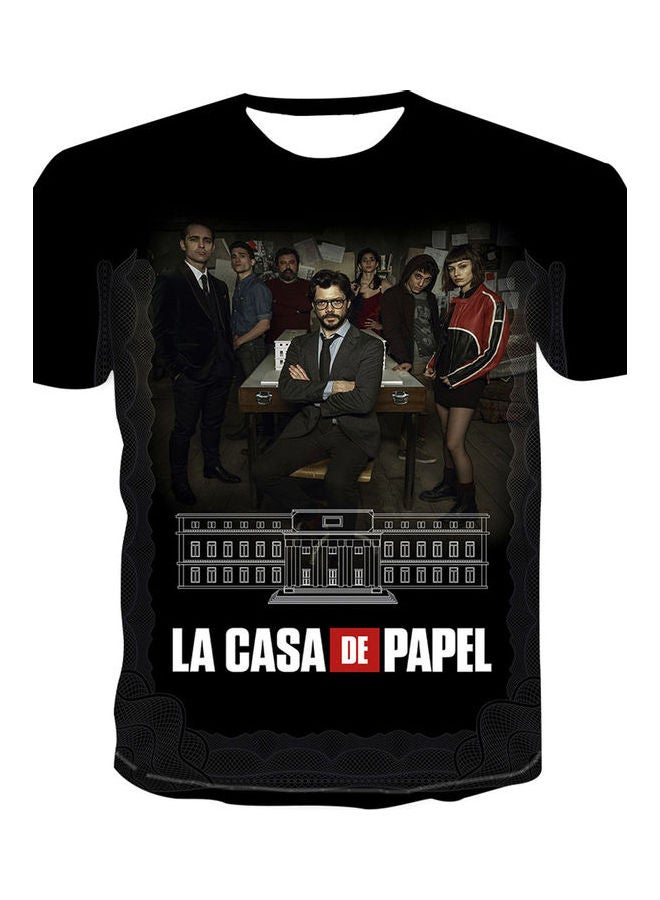 La Casa de Papel Printed Men's T-Shirt Multicolour