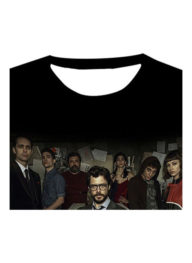 La Casa de Papel Printed Men's T-Shirt Multicolour