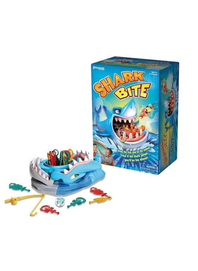 Shark Bite Roll The Die And Fish For Colorful Sea Creatures Before The Shark Bites Game! By Pressman Blue Sky 5