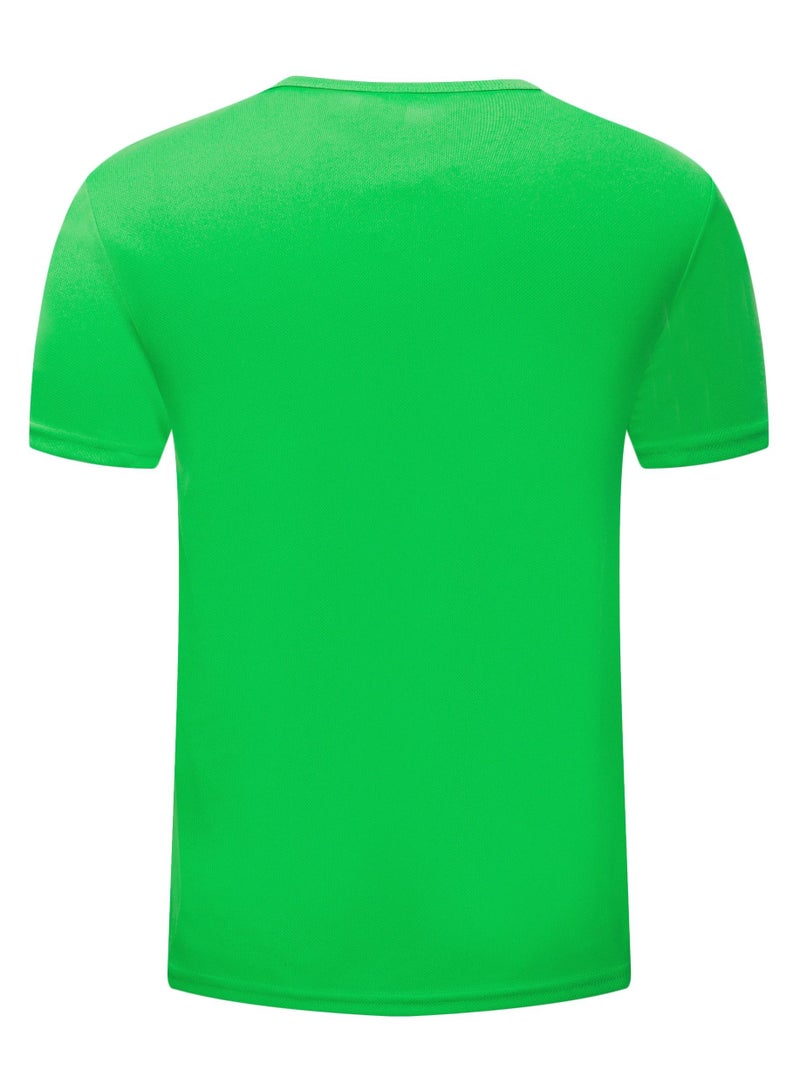 Men Quick Dry Breathable Elastic T-Shirt Green