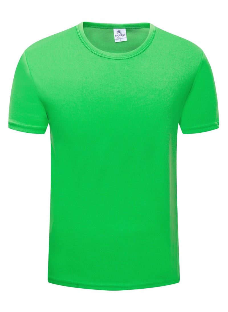 Men Quick Dry Breathable Elastic T-Shirt Green