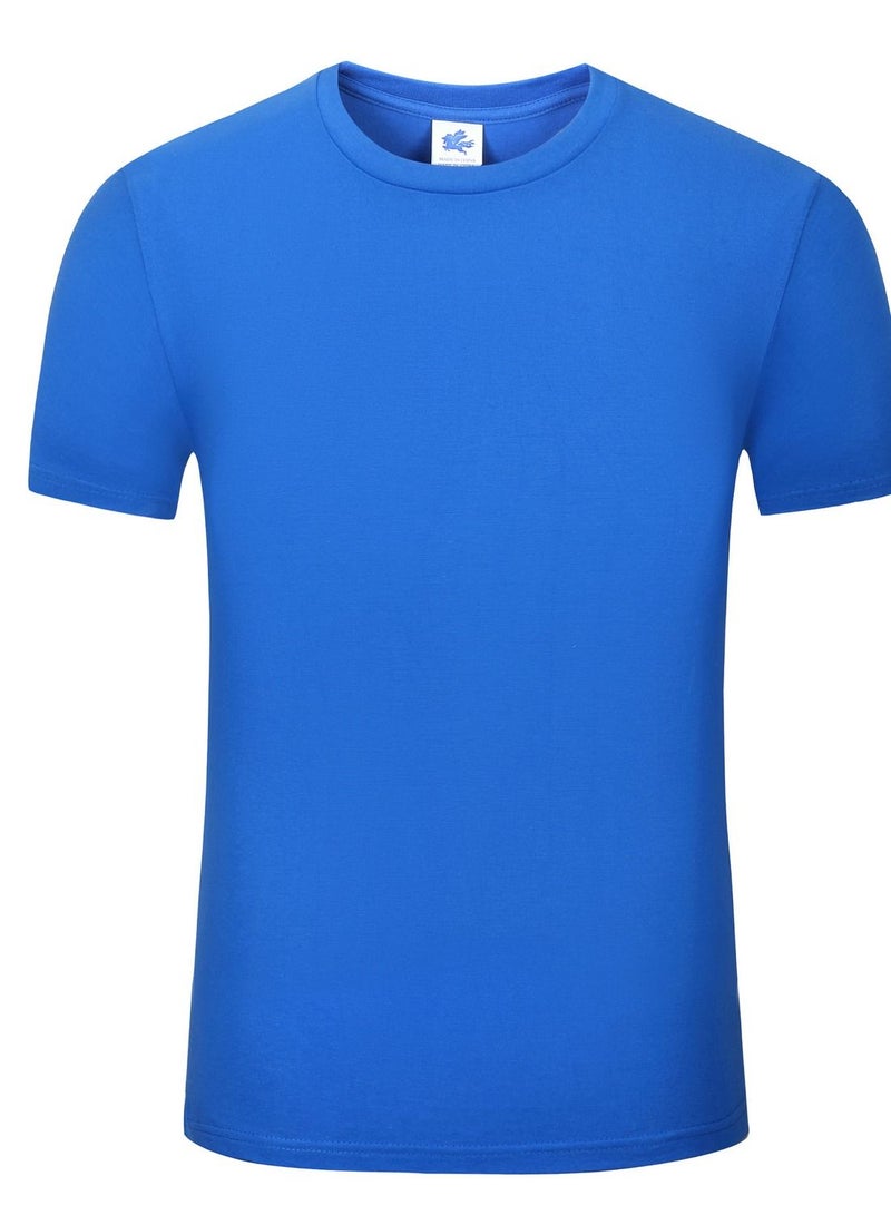 Men Quick Dry Breathable Elastic T-Shirt Blue