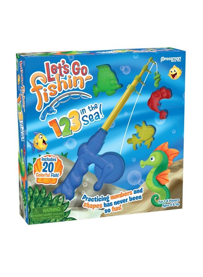 Let’S Go Fishin’ 123 In The Sea! Practice Counting Shapes And Colors Game Ages 4 And Up 14 Players