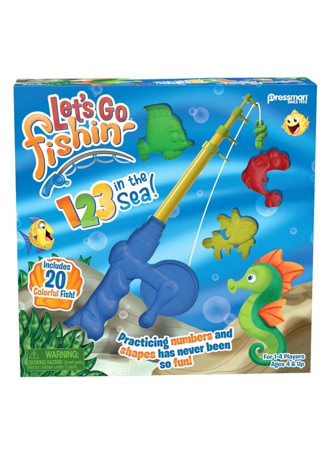 Let’S Go Fishin’ 123 In The Sea! Practice Counting Shapes And Colors Game Ages 4 And Up 14 Players