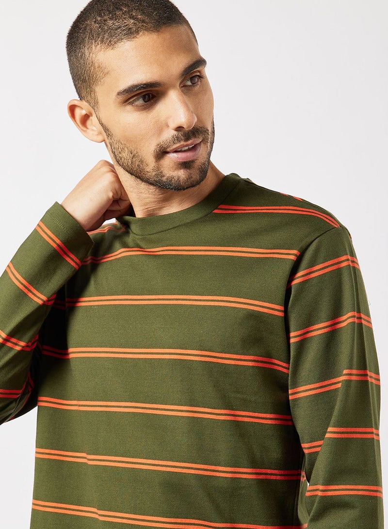 Striped Crew Neck T-Shirt