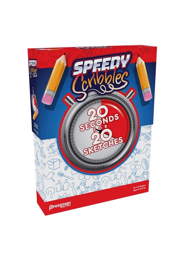 Speedy Scribbles The 20 Seconds For 20 Sketches Drawing Game For 48 Players By Pressman