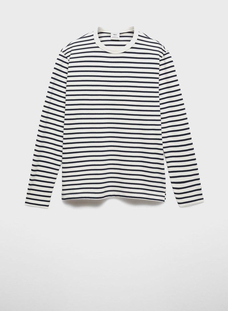 Striped Crew Neck T-Shirt
