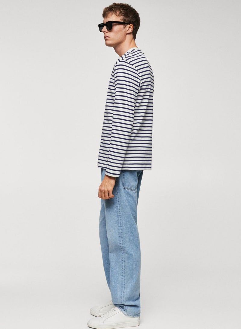 Striped Crew Neck T-Shirt