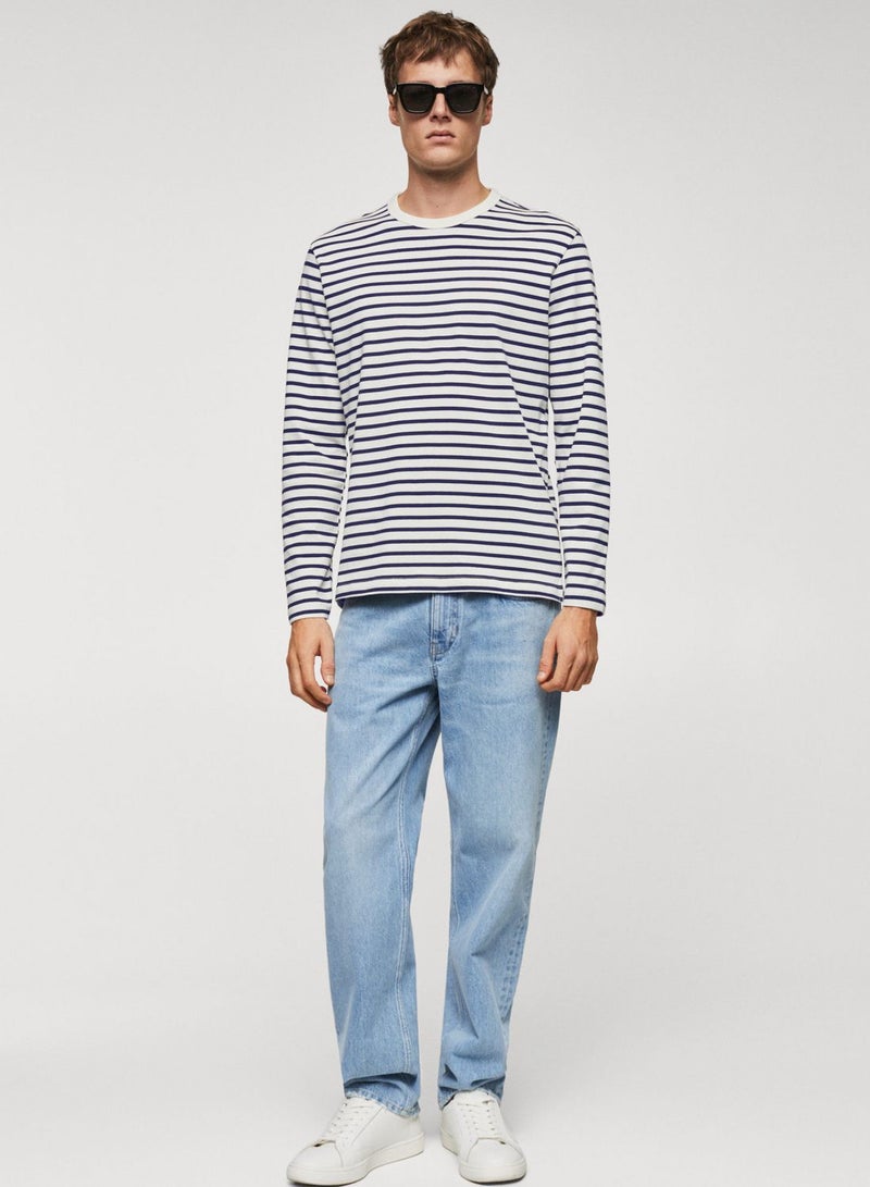 Striped Crew Neck T-Shirt