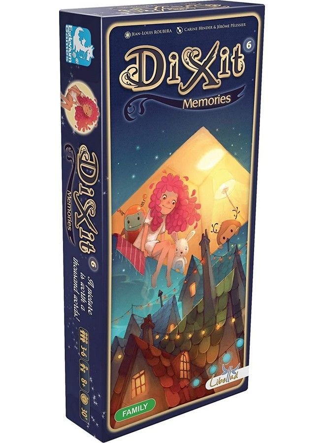 Dixit Memories Board Game Expansion ; Storytelling Game For Kids And Adults ; Fun Family Board Game ; Creative Kids Game ; Ages 8 And Up ; 3 6 Players ; Average Playtime 30 Minutes ; Made By Libellud