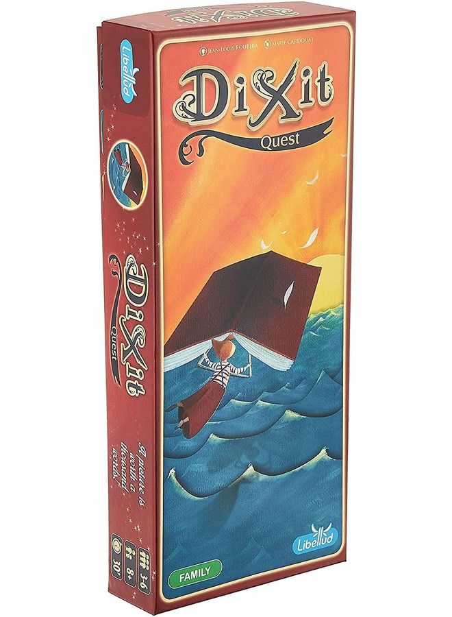 Dixit Quest Board Game Expansion ; Storytelling Game For Kids And Adults ; Fun Family Board Game ; Creative Kids Game ; Ages 8 And Up ; 3 6 Players ; Average Playtime 30 Minutes ; Made By Libellud