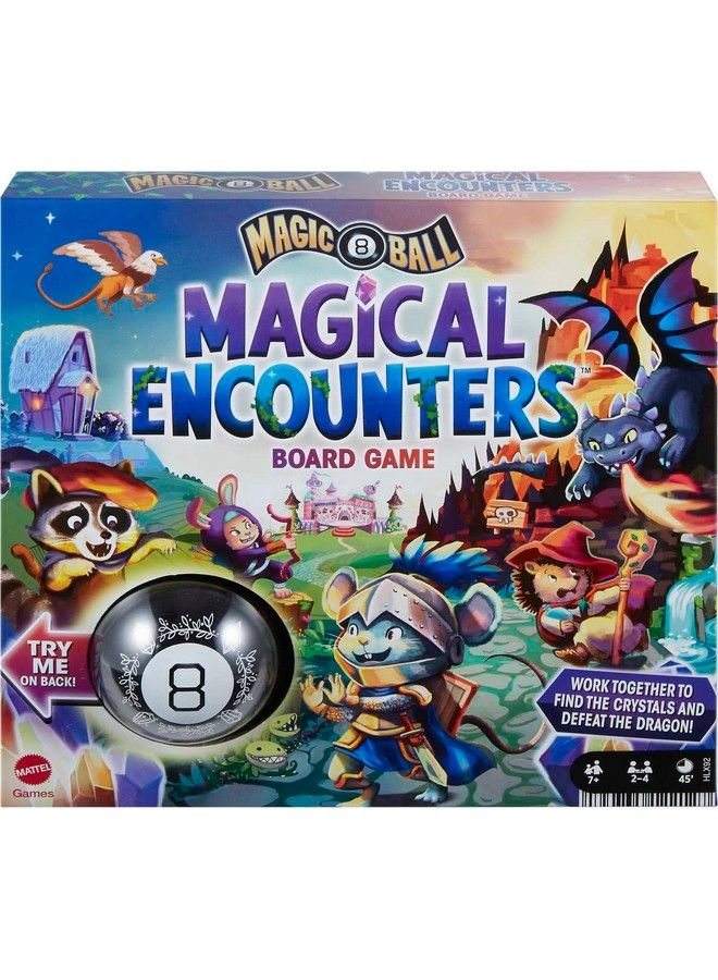 Magic 8 Ball Magical Encounters Board Game For Kids Cooperative Family Game With Real Magic 8 Ball