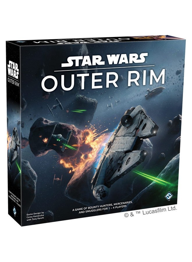 Star Wars Outer Rim Board Game ; Strategy Game ; Adventure Game For Adults And Teens ; Ages 14 And Up ; 14 Players ; Average Playtime 34 Hours ; Made By Fantasy Flight Games