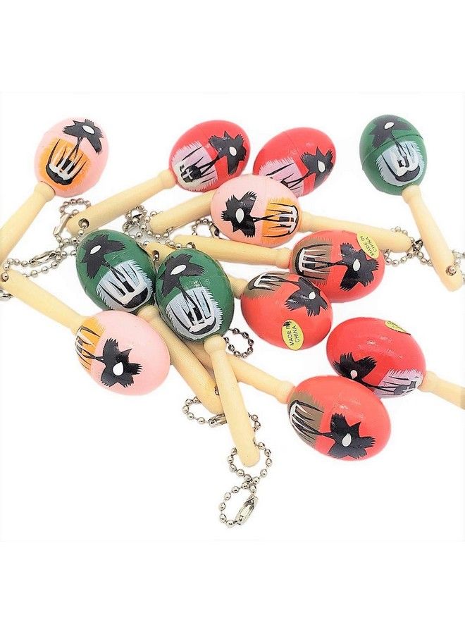 Mini Maraca Keychains Pack Of 12
