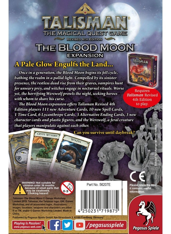 Talisman The Blood Moon Board Game Blue